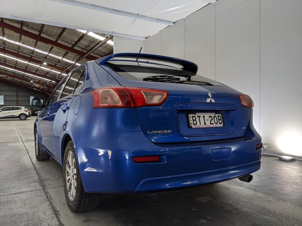 2010 MITSUBISHI LANCER SX SPORTBACK CJ MY11 BLUE 5 SP MANUAL 5D